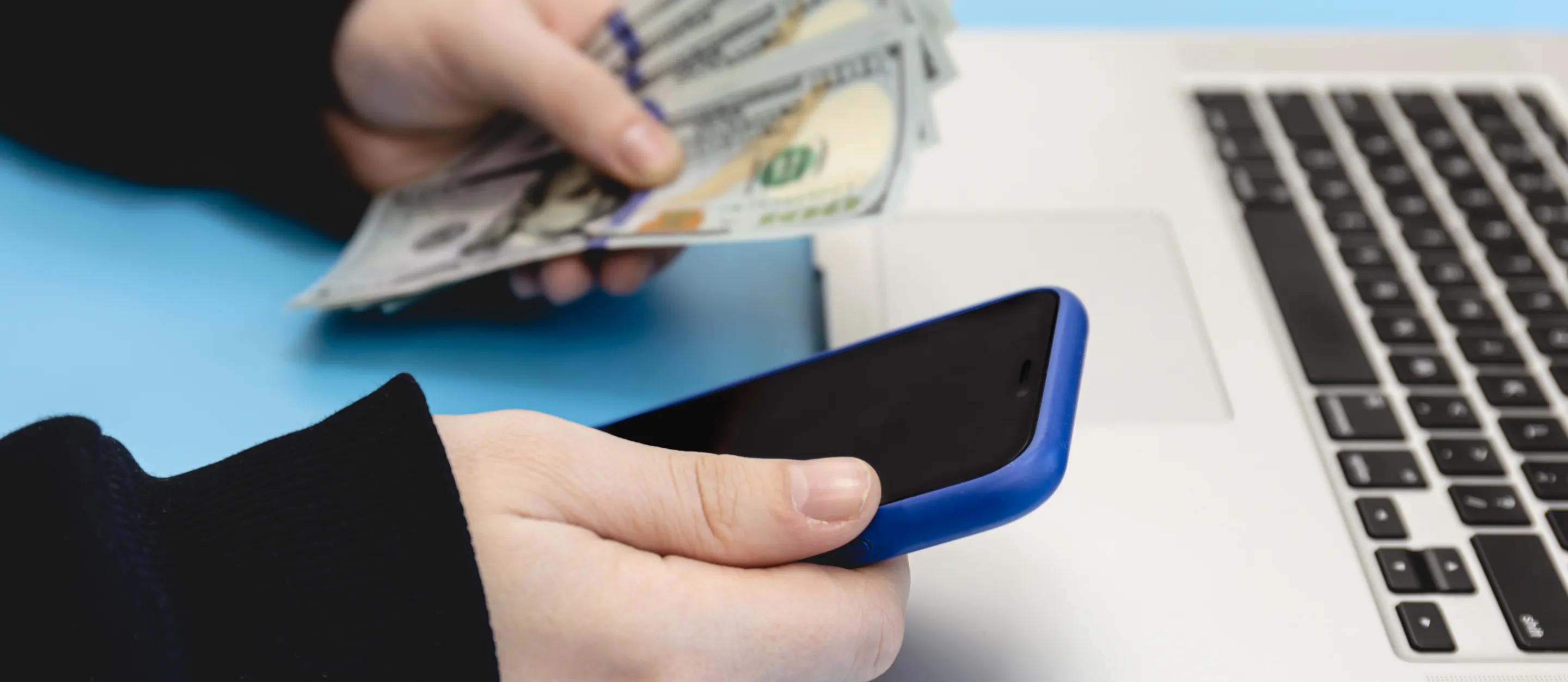 Closeup shot of an entrepreneur working from home on his personal finances and savings